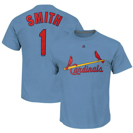 Ozzie Smith St. Louis Cardinals Majestic Cooperstown Player Name & Number T-Shirt - Light (St Louis Cardinals Best Players)