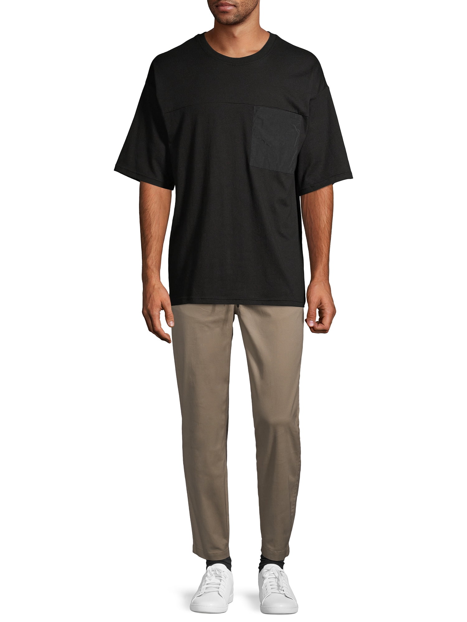 No Boundaries Men's and Big Men's Pocket T-Shirt with Short Sleeves, Sizes up to 5XL