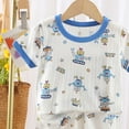 thumbnail image 5 of felwors Boys Pajamas Toddler 2 Piece Short Sleeve Sleepwear Summer Kids Clothes Set, 5 of 6