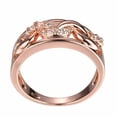 thumbnail image 2 of Silver & Stone Jewels 2Ct Round Cut CZ Women's Wedding Band Ring 14K Rose Gold Finish, 2 of 5