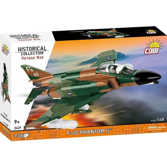 COBI Historical Collection F-4C Phantom IIâ„¢ (Vietnam War) Building Set, 738 Pieces