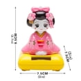 thumbnail image 2 of Kimono Maiko Geisha Solar Dancing Toys, Solar Bobblehead Toy Figurer Car Office Desk Decoration Dancing Toy  , 4 Pack, 2 of 10