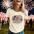 thumbnail image 2 of ibiyuan 250th Anniversary Shirt Funny T Shirts for Women Crewneck Fourth Of July Shirts Short Sleeve Tshirts Independence Day Womens Shirts Cute Tops for Women, 2 of 5