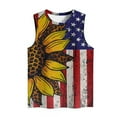 thumbnail image 4 of Midsumdr American Flag Tank Top Women 4th of July Tanks Tops for Womens USA Flag Patriotic Shirts Vest Round Neck Sleeveless Tee, 4 of 4