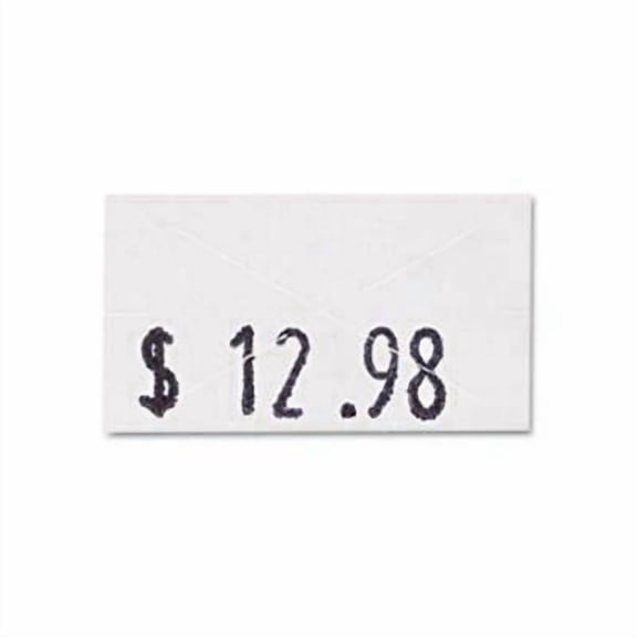 Garvey One-Line Pricemarker Labels, 7/16 x 13/16, White, 3 Rolls