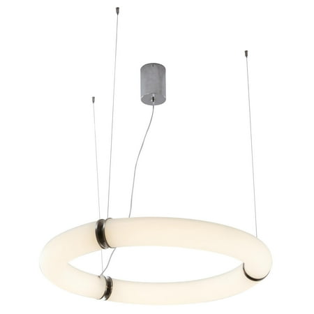 

Bethel International White PC Frame Halo Ring LED Ceiling Fixture