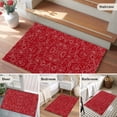 thumbnail image 5 of 2x3 Ft Entryway Area Rug, Valentine's Day Kitchen Rug Runner Washable Floor Mat, Red Roses Romantic Flowers Abstract Floral Non Slip Indoor Door Mat Throw Carpet for Bathroom Living Room Bedroom, 5 of 8