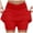 Red, variant on HZLPFO Short Skirts for Women Casual Mini Stretch Waist Flared Plain Pleated Skater Skirt Dark Green,S