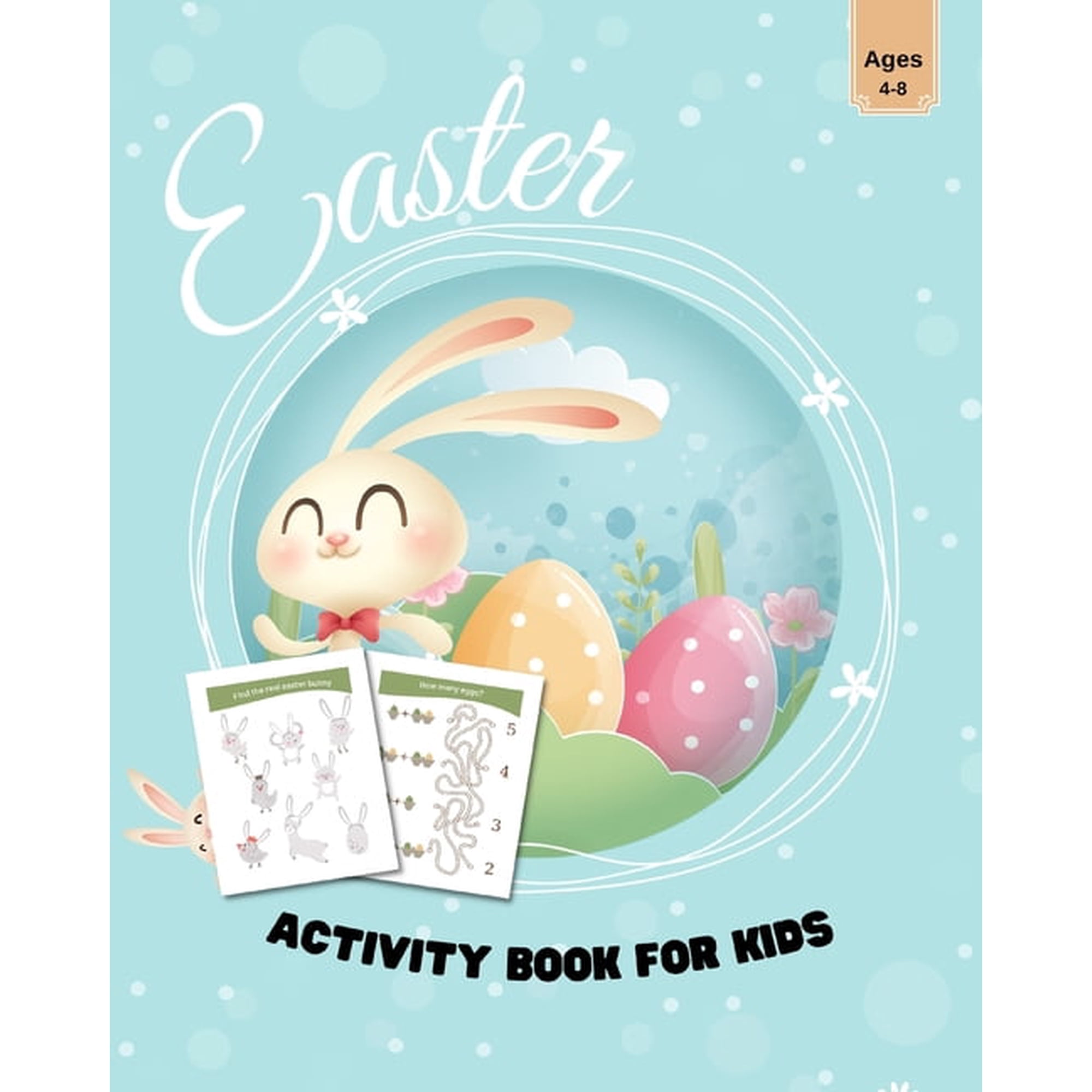 Easter Activity Book for Kids Ages 4-8: Easter Workbook Game for Learning Word Search Mazes and More! (Paperback)