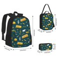 thumbnail image 2 of Easygdp Camping Mochila para Niños y Niñas con Set de Caja de Almuerzo y Estuche para Lápices 3 en 1, Mochila Escolar Estampada para Adolescentes, 2 of 7