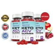 (3 Pack) Optimal Keto ACV Gummies 1000MG Dietary Supplement 180 Gummys