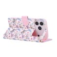 thumbnail image 6 of Becova Flip Wallet Case for Apple iPhone 18 Pro, Stylish Floral Embossed Protective Cards Slots Stand Anti-Scratch Hand Strap Protective Phone Cover for Women Girls, 6 of 6