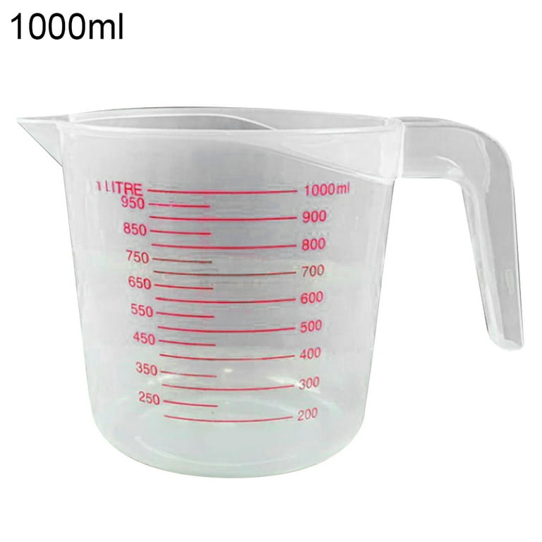 Double Scale Half Transparent Silicone Measuring Cup (250/500ml) Soft Baking  Tool 