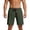 Army Green, variant on Mens Casual Walkshorts 9" Inseam Lightweight Summer Performance Training Short Pants Above Knee Elastic Waist Drawstring with Pockets
