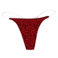 thumbnail image 4 of GDREDA sous-Vêtements Taille Haute pour Femmes, Impression Quotidienne Respirante, String Taille Basse Rouge, P, 4 of 5