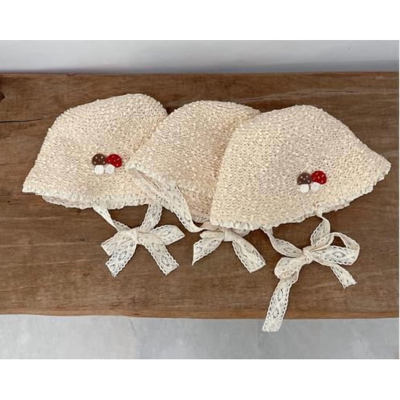 Phenofice 1Set Warm Knit Beanie Infant Bonnets Beige Comfort And Warmth For Newborns Outdoor Use