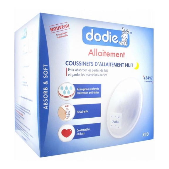 Dodie Breastfeeding 30 Night Breast Pads
