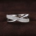 thumbnail image 4 of Anillos de circonita cúbica envolvente entrelazados brillantes, anillos de diamantes para mujeres, resultados de joyería, pendientes, resultados (6), 4 of 5