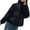 Black, variant on Lindreshi Winter Coats for Women 2023 Trendy Winter Fashion Woman Middle Length and Thickened Medium Length Stand-Up Collar Down Cotton Jacket Coat
