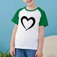 thumbnail image 4 of fatyb Heart T Shirts for Boys Girls Print Short Sleeve Graphic T-Shirts Kids Unisex Summer Tees Tops, 4 of 7