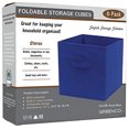 thumbnail image 2 of Greenco Cubes de Rangement Pliables Tissu Non-Tissé -6 Pack-(Bleu Royal), 2 of 7