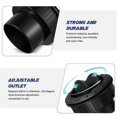 thumbnail image 2 of Garneck 2pcs 60mm Dashboard Air Vent Outlet Air Conditioning Deflector Side Roof For Car Rv Atv A1176 (black) Universal Outlet, 2 of 5
