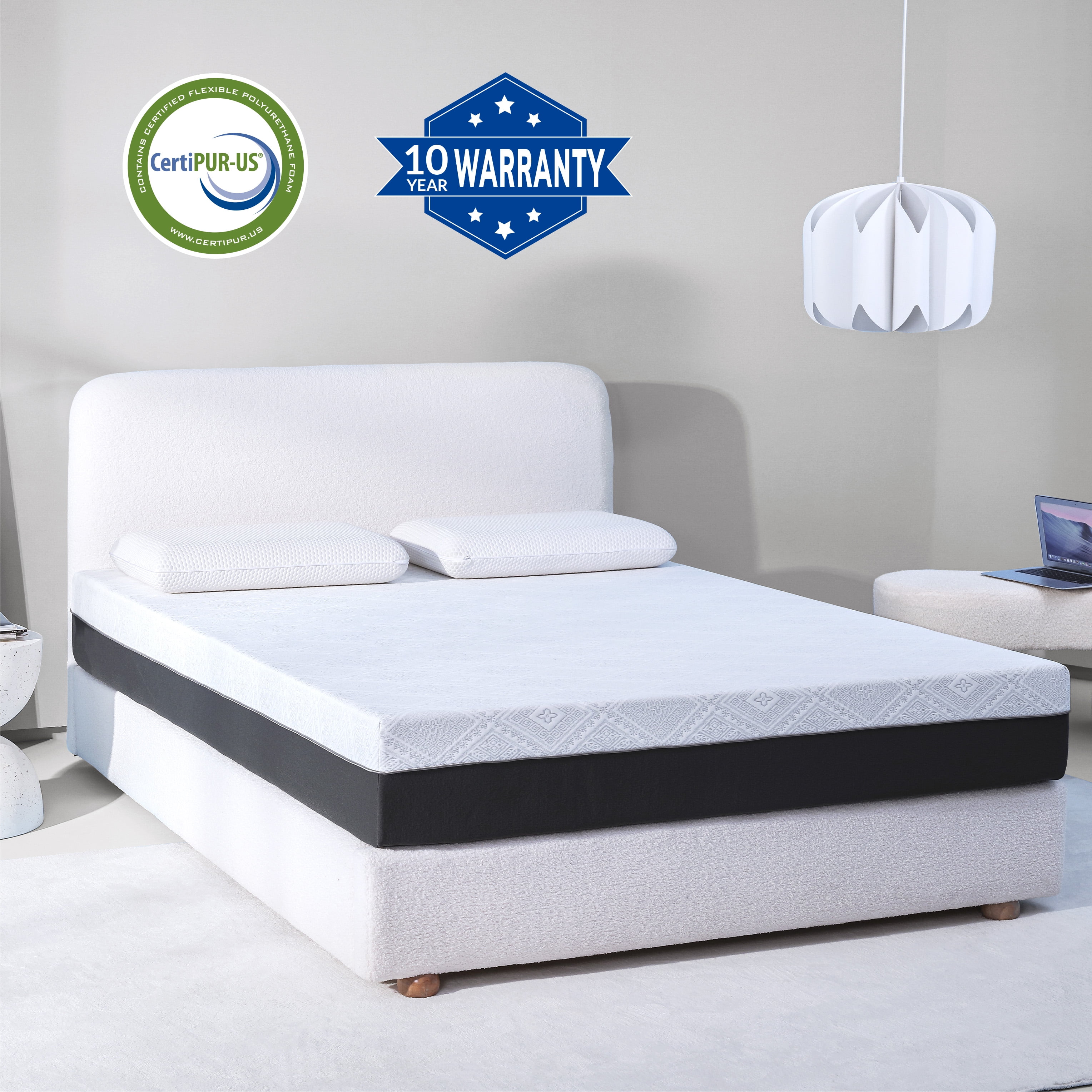 EGOHOME 10 inch Gel Memory Foam Mattress, Full Size Mattress in a Box