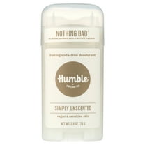 Humble Brands Vegan & Sensitive Skin Baking Soda Free Deodorant Simply Unscented, 2.5oz