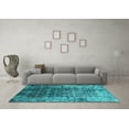 thumbnail image 3 of Ahgly Company Indoor Rectangle Oriental Turquoise Blue Industrial Area Rugs, 2' x 3', 3 of 4