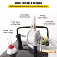 thumbnail image 4 of VEVOR Fuel Caddy Fuel Storage Tank 30 Gallon 2 Wheels with Manuel Pump, Black, 4 of 9
