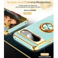 thumbnail image 5 of LEYI for Google Pixel 8 Phone Case, Pixel 8 Case with 360 Rotatable Ring Holder Magnetic Kickstand, Plating Rose Gold Edge Protective Google Pixel 8 Case, Mint, 5 of 7
