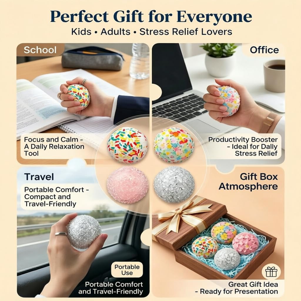 DIY Squishy Maker Kit, Empty Stress Ball Skins with Expander and Vacuum Tool, Complete Handmade Craft Supplies