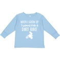 thumbnail image 3 of Inktastic Dirt Biking Motocross Future Dirt Biker Boys or Girls Long Sleeve Toddler T-Shirt, 3 of 5