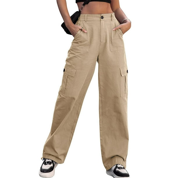 Women's High Rise Fit Cargo Jogger Pants