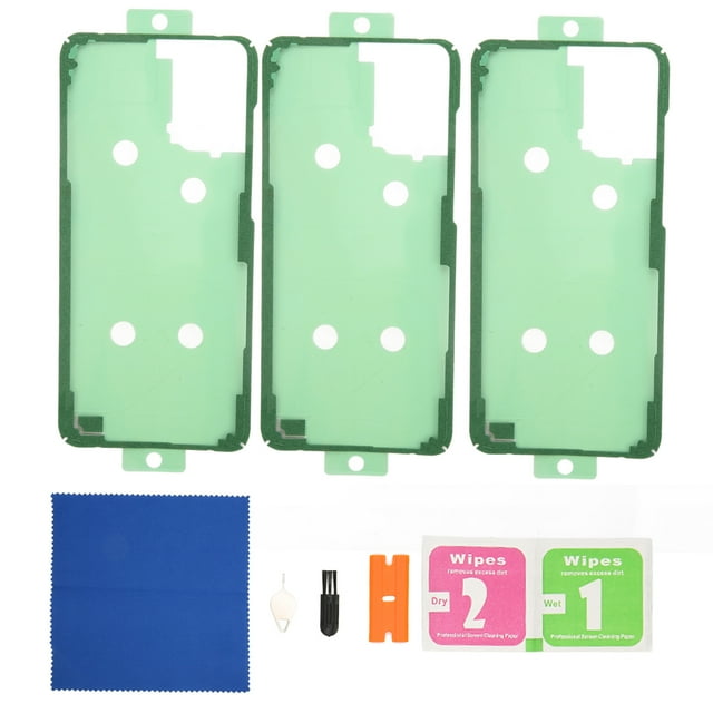 Cinta adhesiva para tapa trasera de batería, pegatina adhesiva de doble cara para Samsung Galaxy S20 + Plus G986, 3 uds.