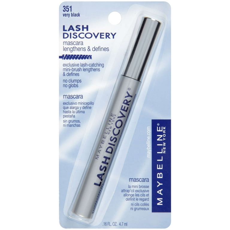 Født bord tilbage Maybelline Lash Discovery Mini-Brush Washable Mascara, Very Black, 0.16 fl.  oz. - Walmart.com