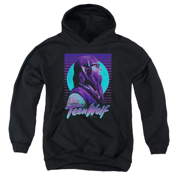 Teen Wolf - Headphone Wolf - Youth Hooded Sweatshirt - Medium