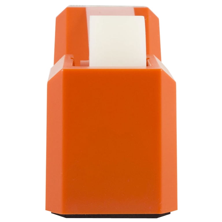 MINIMALSCULPT Farm Tractor Tape Dispenser - Cute & Functional Desktop Organizer (Orange)