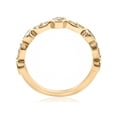 thumbnail image 3 of 1/2ct Diamond Wedding Ring 14k Yellow Gold Stackable Bezel 3/4 Eternity Band, 3 of 4