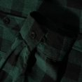 thumbnail image 6 of Men's Flannel Hoodie Shirts Casual Button Down Plaid Shirt Jackets for Men Long Sleeve Stylish Hooded with Pocket Dark Green 2XL, 6 of 8