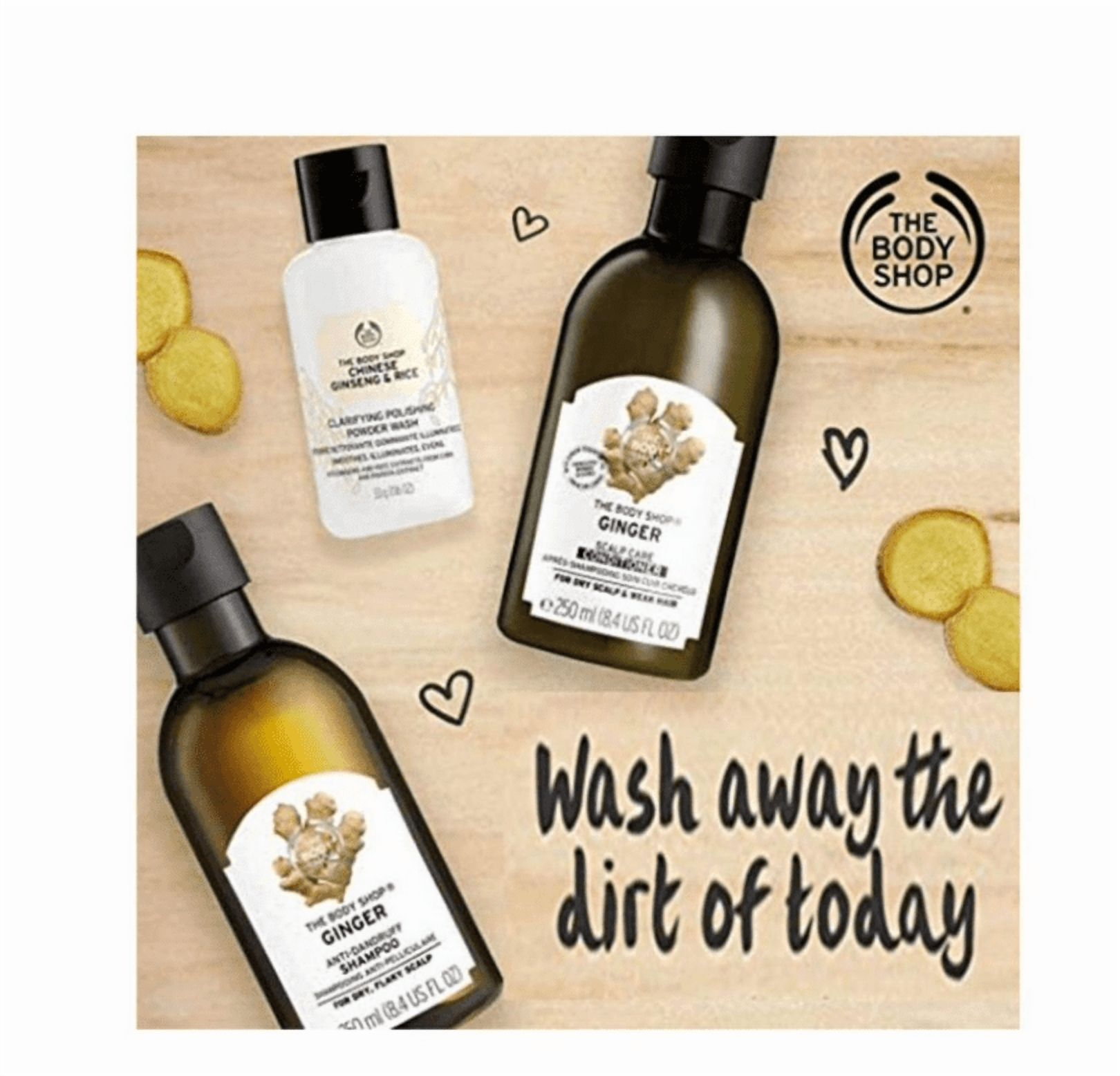 The Body Shop Ginger Anti-Dandruff Shampoo 400ml Flaky Scalp