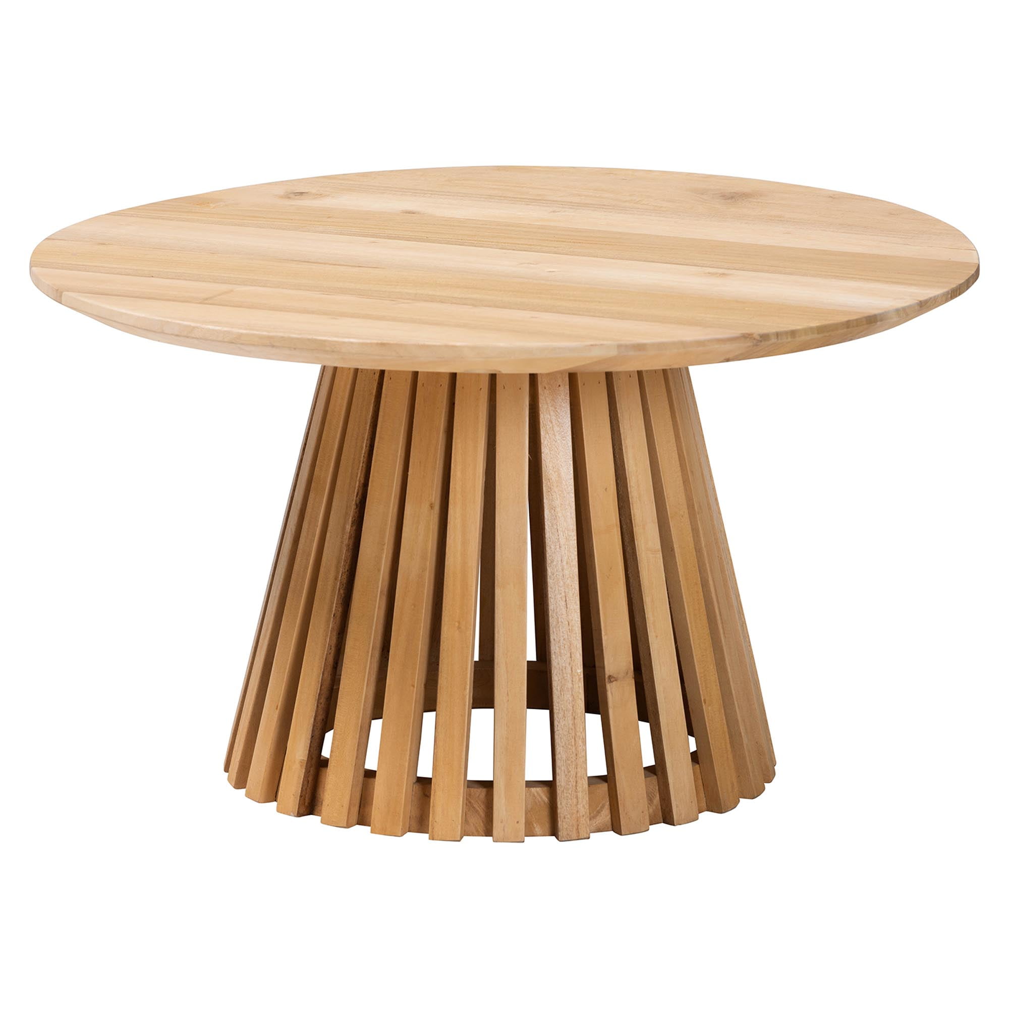 bali & pari Caribic Modern Coffee Table, Natural Brown