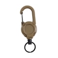 thumbnail image 4 of Almencla Porte-Clés Rétractable 23.6 Pouces Porte-Badge en Acier pour Randonnée Pêche Marron, 4 of 8