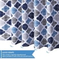 thumbnail image 5 of 72"x84"QuadrilateralTile Pattern Fabric Shower Curtains for Bathroom（Grey and Blue）, 5 of 7