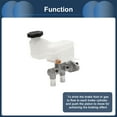 thumbnail image 5 of Unique Bargains Brake Master Cylinder with Reservoir No.585100X010 for HYUNDAI I10 2007-2010 Hydraulic Master Cylinder Silver Tone White Aluminum Alloy Plastic 1 Pcs, 5 of 7