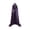 Dark Purple, variant on FUZHIQ Men's Anorak Halloween Cape Satin Cloak With Hooded Stand Collar Gothic For Adults And Kids