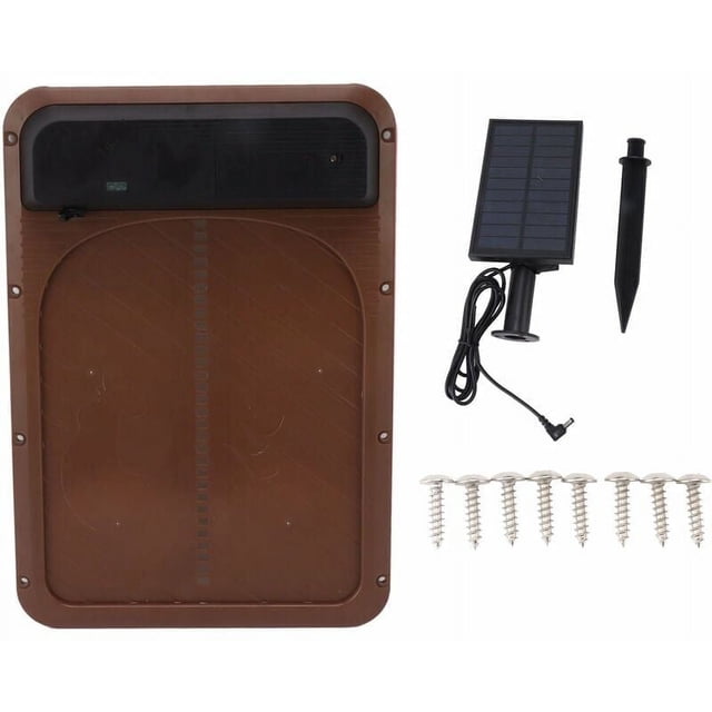 Puerta automática inteligente con acceso a gallinero, alimentada por energía solar y batería recargable integrada para una entrada y salida sin inconvenientes, diseñada para brindar seguridad y