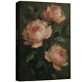 thumbnail image 6 of Canvas Print Peony Floral Wall Art Dark Botanical Decorative for Living Room Bedroom - 12"x18", 6 of 8