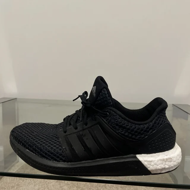 Ad-id-as Solar Boost Running Shoes Mens Sz 12 Black White S42061 EUC Sneakers EUC