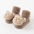 thumbnail image 1 of Calcetines de algodón suave con dibujos de animales para niño y niña, calcetín antideslizante con suela de oso para recién nacido, Invierno, 1 of 4